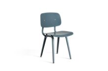 Billede af HAY Revolt Spisebordsstol SH: 46,5 cm - Ocean Powder Coated Steel/Ocean 