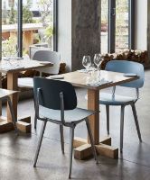 Billede af HAY Revolt Spisebordsstol SH: 46,5 cm - Ocean Powder Coated Steel/Ocean 