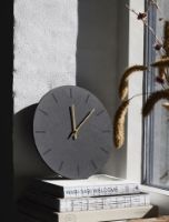 Billede af Hemverk Vægur Ø: 28 cm – Gunpowder/Gold 