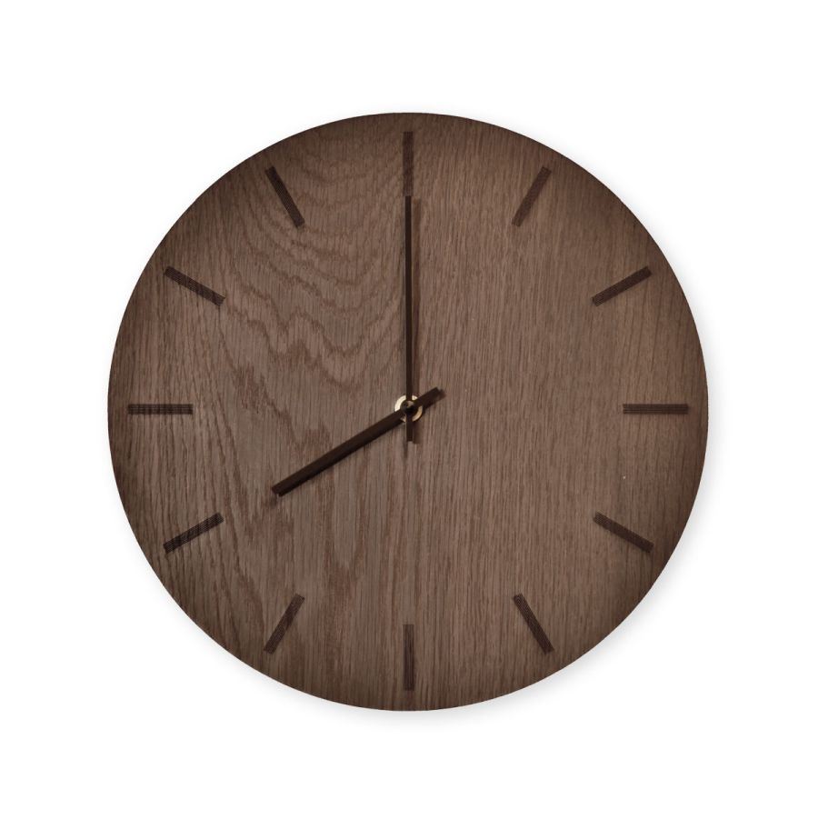 Billede af Hemverk Vægur Ø: 28 cm – Dark Oak/Black