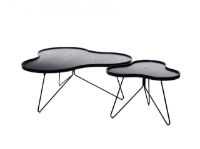 Billede af Swedese Flower Mono Sofabord 66x62x39 cm - Sortlakeret Ask/Sort Stål