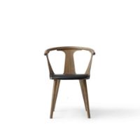 Billede af &Tradition SK2 In Between Chair - Smoked Oiled Oak/Black Noble Leather