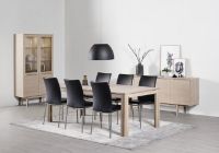 Billede af Skovby SM24 Spisebord inkl. 3 Tillægsplader 100x200 cm - Hvidolieret Eg