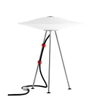 Billede af Piet Hein Sinus 330 Bordlampe H: 37,2 cm - Opal/Sort Ledning