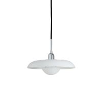 Billede af Piet Hein RA 250 Pendel Ø: 25 cm - Hvid/Sort Ledning