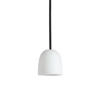Billede af Piet Hein Super 90 Pendel Ø: 9 cm - Opal/Sort Ledning