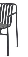 Billede af HAY Palissade Dining Armchair H: 80 cm - Anthracite