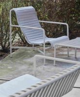 Billede af HAY Palissade Lounge Chair High SH: 38 cm - Sky Grey
