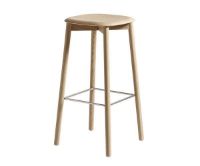 Billede af HAY Soft Edge 82 Barstol Low H: 65 cm - Lakeret Eg / Eg 