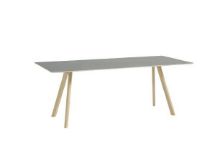 Billede af HAY CPH 30 Table 200x90x74 cm - Lacquered Solid Oak/Grey Linoleum