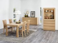 Billede af Skovby SM66 Spisebordsstol - Hvidolieret Eg / Sort Læder