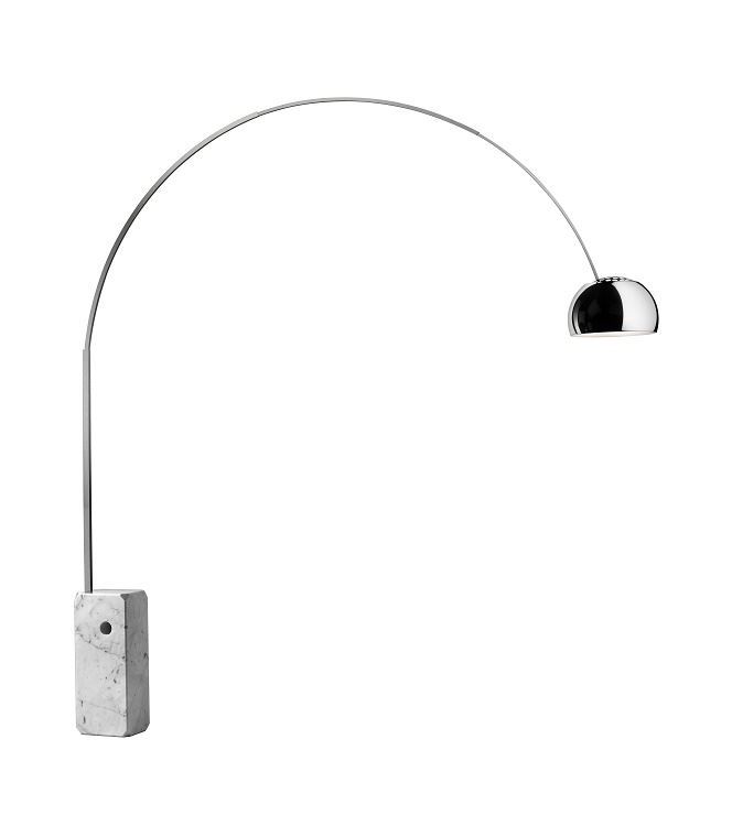 Billede af FLOS Arco Gulvlampe H: 240 cm - White Marble 