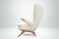 Billede af Skipper Bamsestol Fuldpolstret SH: 44 cm - Massiv Eg/Hallingdal 130