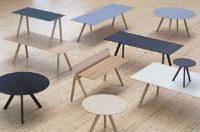 Billede af HAY CPH90 Desk 130 x 65 cm - White Laminat / Mat Lacquered Oak 