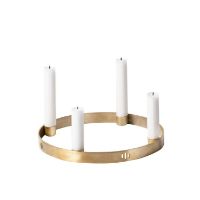 Billede af Ferm Living Candle Holder Circle Small Ø:25 cm - Messing