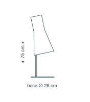 Billede af Secto Design 4220 Bordlampe H: 75 cm - Valnød