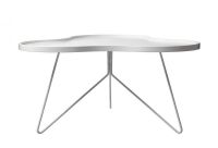 Billede af Swedese Flower Mono Sofabord 66x62x45 cm - Hvidlakeret Ask/Hvid Stål