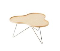 Billede af Swedese Flower Mono Sofabord 66x62x45 cm - Eg Natur Lak/Krom