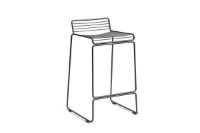 Billede af HAY Hee Bar Stool Low 2 Stk SH: 65 cm - Asphalt Grey