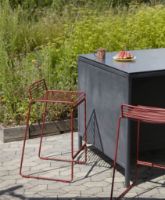 Billede af HAY Hee Bar Stool Low 2 Stk SH: 65 cm - Asphalt Grey