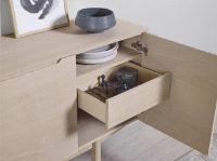 Billede af Skovby Skænk SM306 89 x 194 cm - Hvidolieret Eg