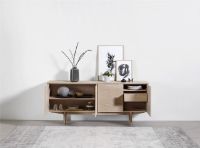 Billede af Skovby Skænk SM306 89 x 194 cm - Hvidolieret Eg