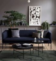 Billede af Ferm Living Marble Table Large Ø: 70,5 cm - Black 