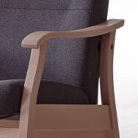 Billede af Farstrup 5610 Applaus Lænestol M/Skammel - Lysnet Bøg/Medley Grå 60004