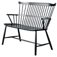 Billede af FDB Møbler Bænk Børge Mogensen J52D - Sort