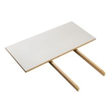 Billede af FDB Møbler Tillægsplade C35S til C35C Poul M. Volther 45x95 cm - Mushroom Linoleum/Eg  