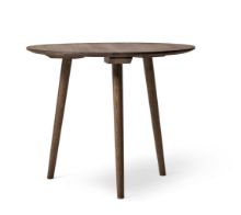 Billede af &Tradition SK3 In Between Dining Table Ø: 90 cm - Smoked Oiled Oak