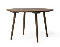 Billede af &Tradition SK4 In Between Dining Table Ø: 120 cm - Smoked Oiled Oak