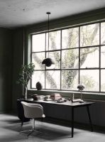 Billede af &Tradition SK5 In Between Dining Table 200x90 cm - Black Lacquered Oak