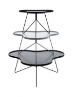 Billede af Swedese Flower Mono Sofabord 90x84x39 cm - Hvidlakeret Ask/Hvid Stål