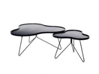 Billede af Swedese Flower Mono Sofabord 114x107x45 cm - Sortlakeret Ask/Sort Stål