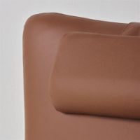 Billede af Farstrup Edge 7910 lænestol inkl. skammel - Savanne læder/Bøg