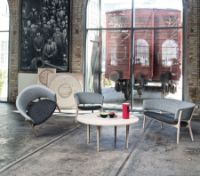 Billede af Snedkergaarden Nanna Ditzel ND 82 sofa - Eg/Hallingdal 65 Blå