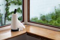 Billede af HAY Porter Køkkenrulleholder H: 36 cm - Black  