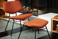 Billede af Vermund Larsen VL136 Fodskammel til Cosy Loungestol H: 37 cm - Sierra Cognac/Krom