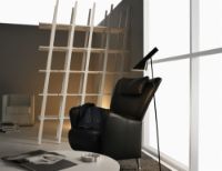 Billede af Swedese Stepp Lænestol SH: 45 cm - Sort Luksuslæder 