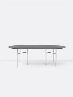 Billede af Ferm Living Mingle Table Top Oval B: 220 cm - Black Veneer