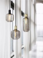 Billede af Normann Copenhagen Amp Pendel Large H: 26cm - Smoke/Messing