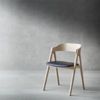 Billede af Findahl by Hammel METTE Spisebordsstol SH: 45 cm - Sæbebehandlet Eg/Sort Sydney Læder