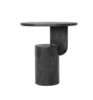 Billede af Ferm Living Insert Side Table 34x49 cm  - Black Stained