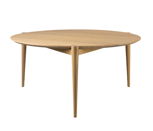 Billede af FDB Møbler D102 Søs Sofabord Ø: 85 cm - Natur Eg