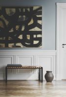 Billede af Bent Hansen Plaited Bænk L: 102 cm - Kernelæder Natur 