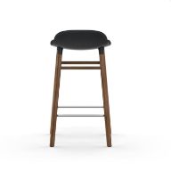 Billede af Normann Copenhagen Form Barstol SH: 65cm - Sort/Valnød