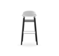 Billede af Normann Copenhagen Form Barstol SH: 75cm - Hvid/Sort Eg