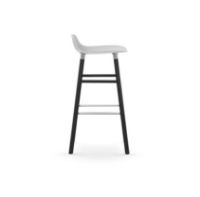 Billede af Normann Copenhagen Form Barstol SH: 75cm - Hvid/Sort Eg