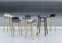 Billede af Normann Copenhagen Form Barstol SH: 75cm - Grå/Sort Eg